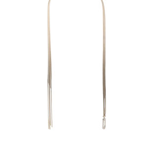 Pre-Loved Gucci Sterling Silver Multistrand Lariat Necklace